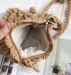 Elena Handbags Crochet Mini Bag
