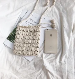 Elena Handbags Crochet Mini Bag