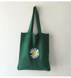Elena Handbags Daisy Knit Shoulder Bag