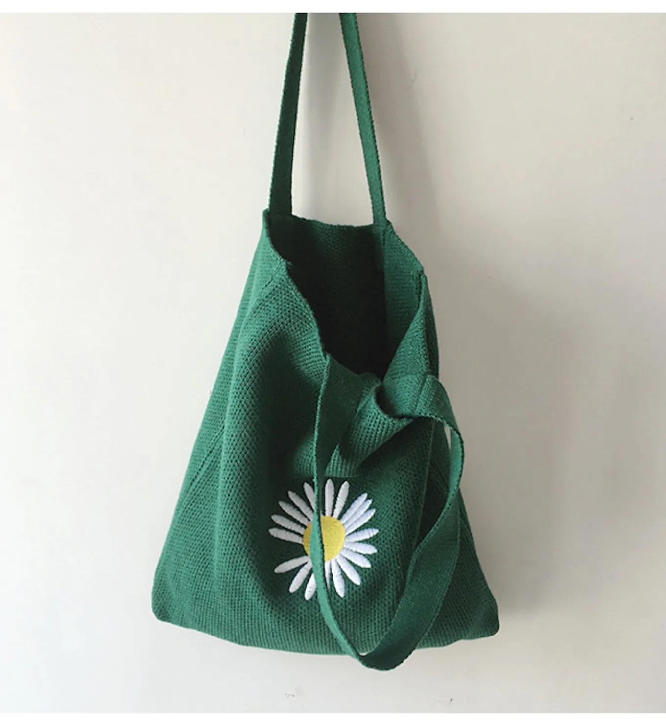 Elena Handbags Daisy Knit Shoulder Bag