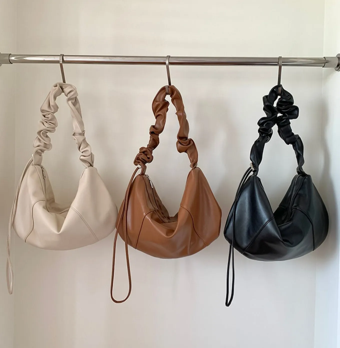 Elena Handbags Dumpling Retro Hobo Shoulder Bag
