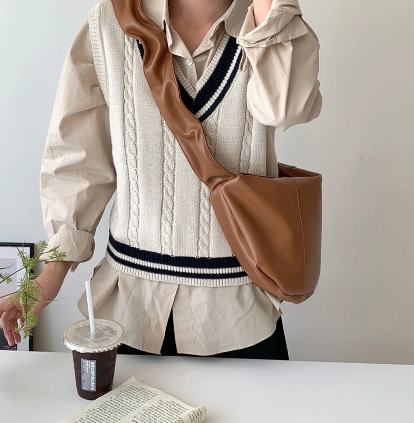 Elena Handbags Dumpling Retro Hobo Shoulder Bag