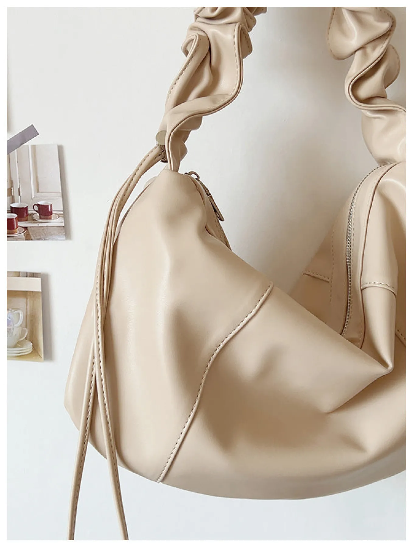 Elena Handbags Dumpling Retro Hobo Shoulder Bag