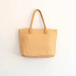 Elena Handbags Elegant Straw Woven Summer Tote