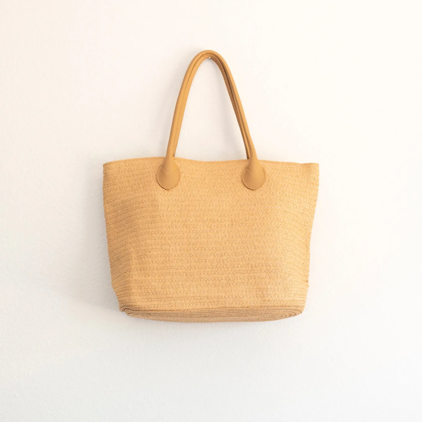 Elena Handbags Elegant Straw Woven Summer Tote