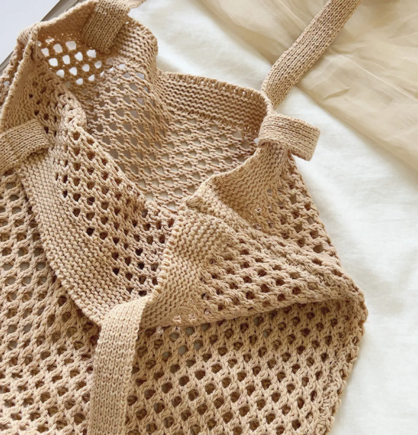 Elena Handbags Everyday Cotton Knit Shoulder Bag