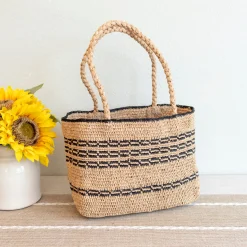 Elena Handbags Everyday Small Raffia Straw Handbag