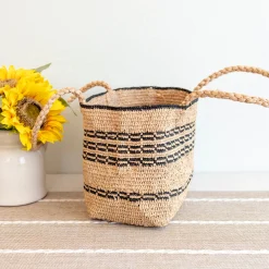 Elena Handbags Everyday Small Raffia Straw Handbag