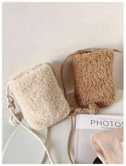 Elena Handbags Faux Furry Crossbody Bag