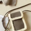 Elena Handbags Faux Furry Crossbody Bag