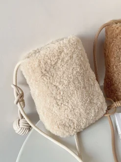 Elena Handbags Faux Furry Crossbody Bag