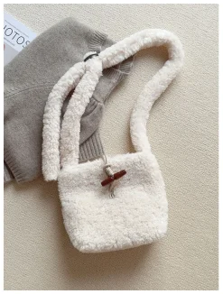 Elena Handbags Faux Furry Crossbody Bag