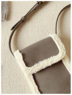 Elena Handbags Faux Furry Crossbody Bag