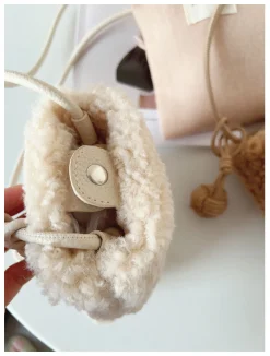 Elena Handbags Faux Furry Crossbody Bag