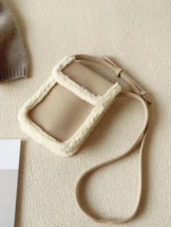 Elena Handbags Faux Furry Crossbody Bag