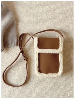 Elena Handbags Faux Furry Crossbody Bag