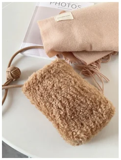 Elena Handbags Faux Furry Crossbody Bag