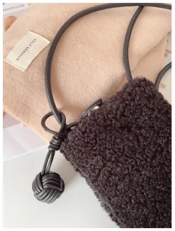 Elena Handbags Faux Furry Crossbody Bag