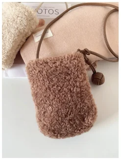 Elena Handbags Faux Furry Crossbody Bag