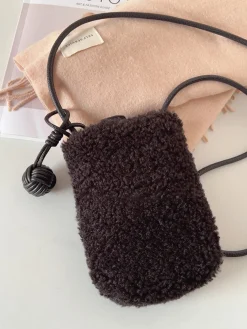 Elena Handbags Faux Furry Crossbody Bag