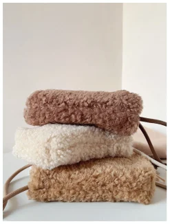 Elena Handbags Faux Furry Crossbody Bag