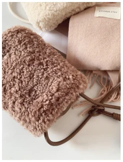 Elena Handbags Faux Furry Crossbody Bag