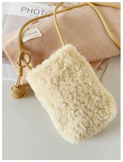Elena Handbags Faux Furry Crossbody Bag