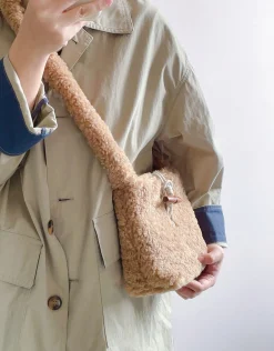 Elena Handbags Faux Furry Crossbody Bag