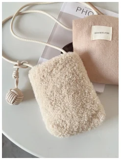 Elena Handbags Faux Furry Crossbody Bag