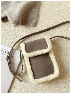 Elena Handbags Faux Furry Crossbody Bag