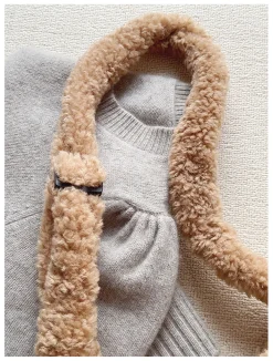 Elena Handbags Faux Furry Crossbody Bag