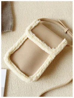 Elena Handbags Faux Furry Crossbody Bag