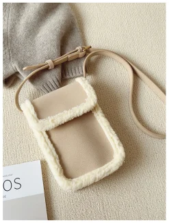 Elena Handbags Faux Furry Crossbody Bag