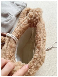 Elena Handbags Faux Furry Crossbody Bag