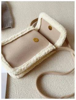 Elena Handbags Faux Furry Crossbody Bag