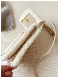 Elena Handbags Faux Furry Crossbody Bag
