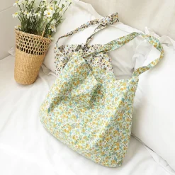 Elena Handbags Floral Canvas Shoulder Bag