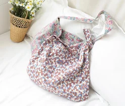 Elena Handbags Floral Canvas Shoulder Bag