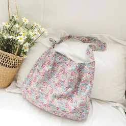 Elena Handbags Floral Canvas Shoulder Bag