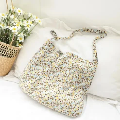 Elena Handbags Floral Canvas Shoulder Bag