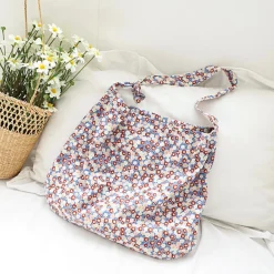 Elena Handbags Floral Canvas Shoulder Bag