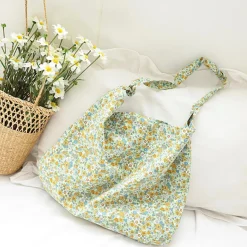 Elena Handbags Floral Canvas Shoulder Bag