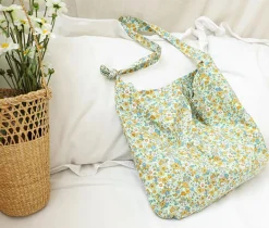 Elena Handbags Floral Canvas Shoulder Bag
