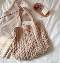 Elena Handbags Hand Knit Tote Bag
