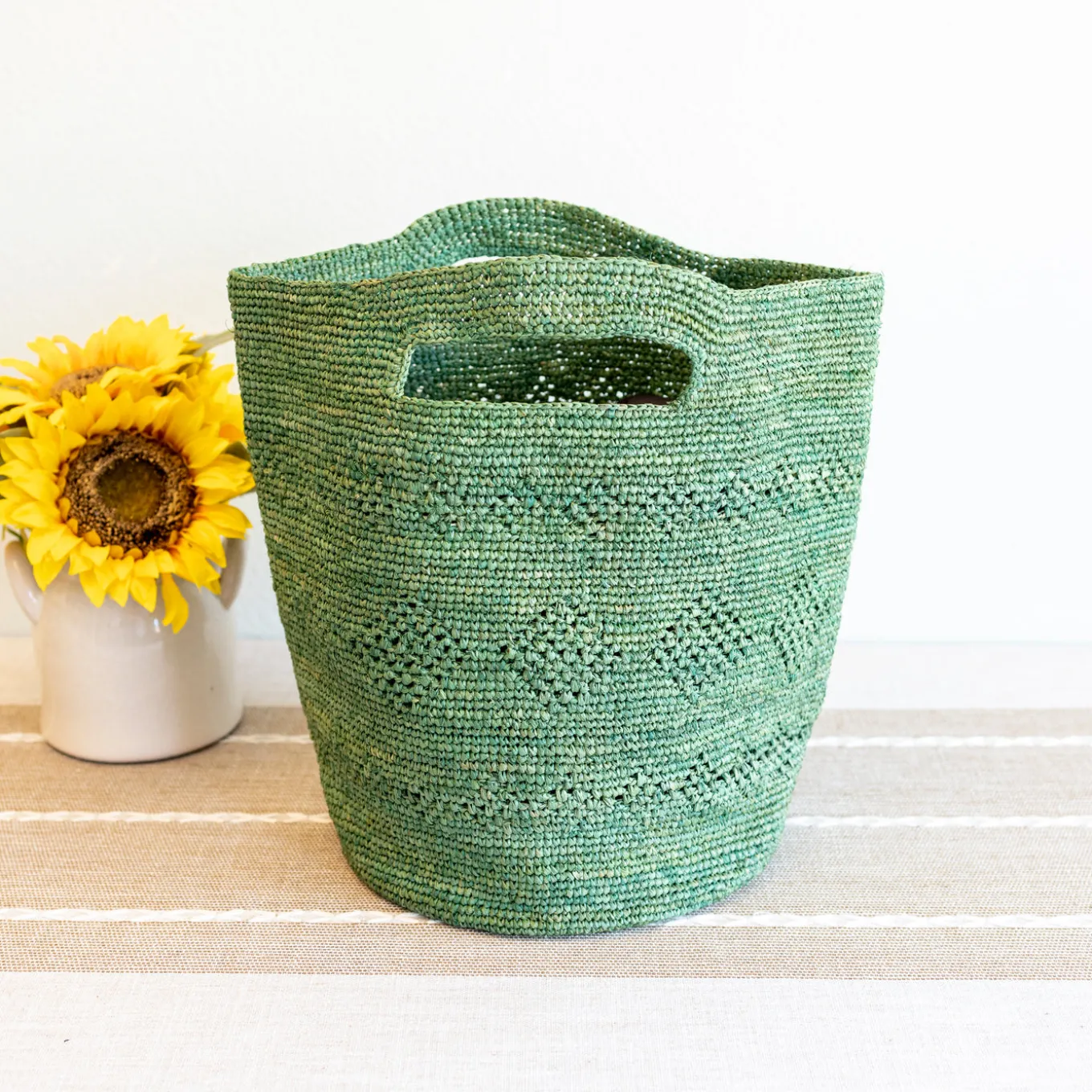 Elena Handbags Hand Woven Fashion Raffia Beach Bag