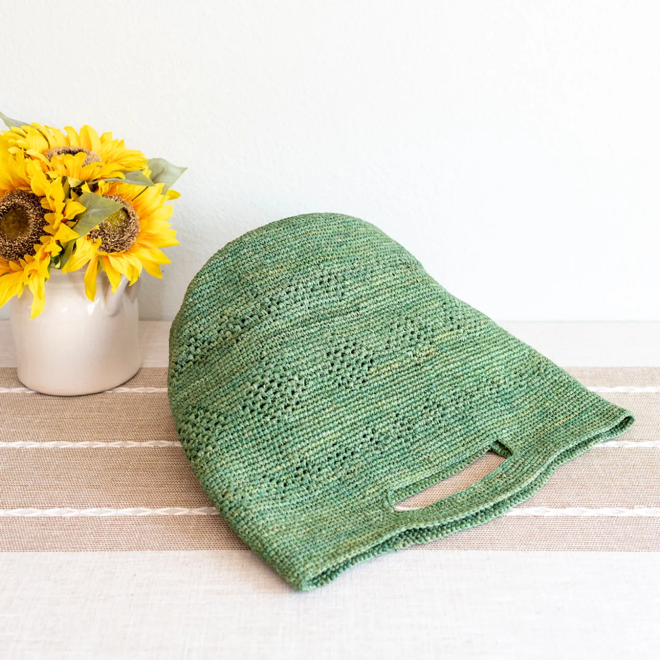 Elena Handbags Hand Woven Fashion Raffia Beach Bag