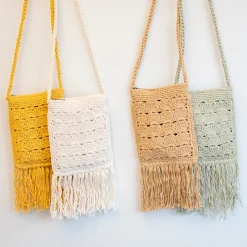 Elena Handbags Handmade Bohemian Tassel Beach Small Bag