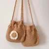Elena Handbags Handmade Crochet Flower Purse