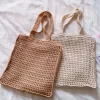 Elena Handbags Handmade Crochet Large Fishnet Tote