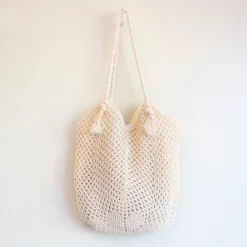 Elena Handbags Handmade Crochet Retro Style Tote Bag